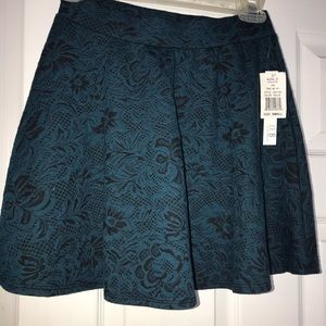 Teal and black skirt